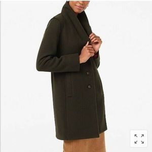 JCrew Dark Green Wool Peacoat or Topcoat - size 2 - tags attached